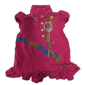 Ralph Lauren ruffle short sleeve print dress SIZE 6 MONTHS